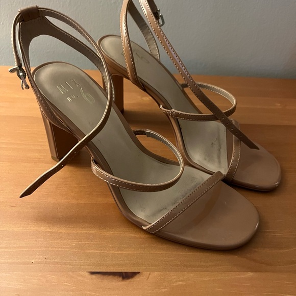 Mix No. 6 Nude Strappy Heels - Picture 2 of 4